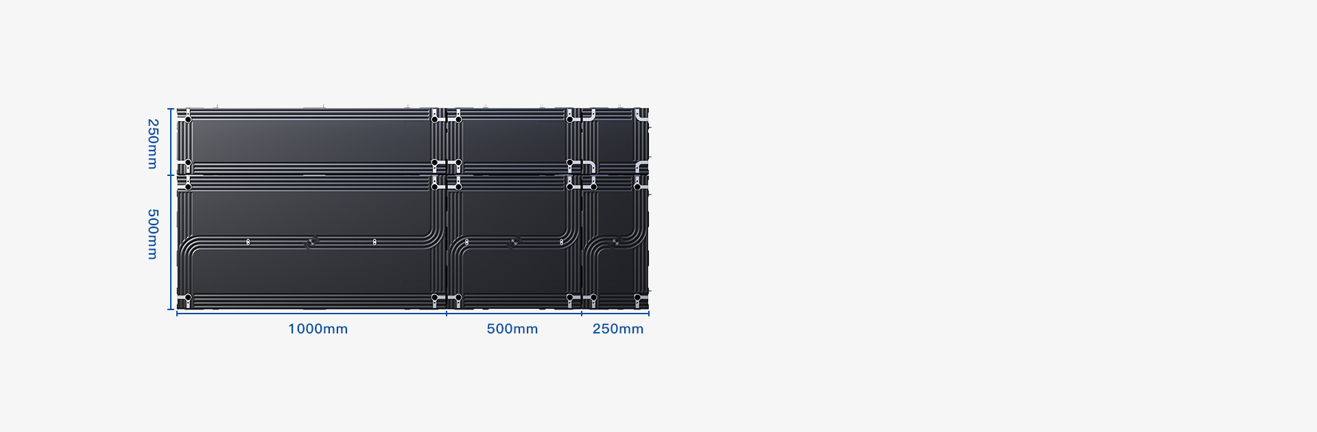 T Series modular cabinet sizes