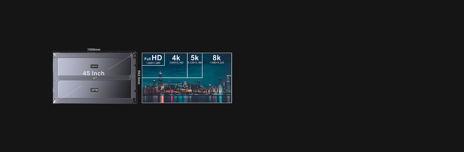 TMAX Series 16:9 golden ratio design